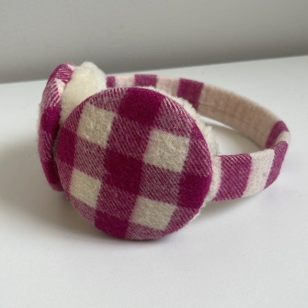 Burberry Check Earmuffs 100% Cashmere - RARE
